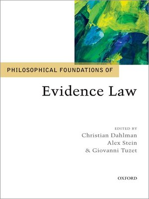 cover image of Philosophical Foundations of Evidence Law